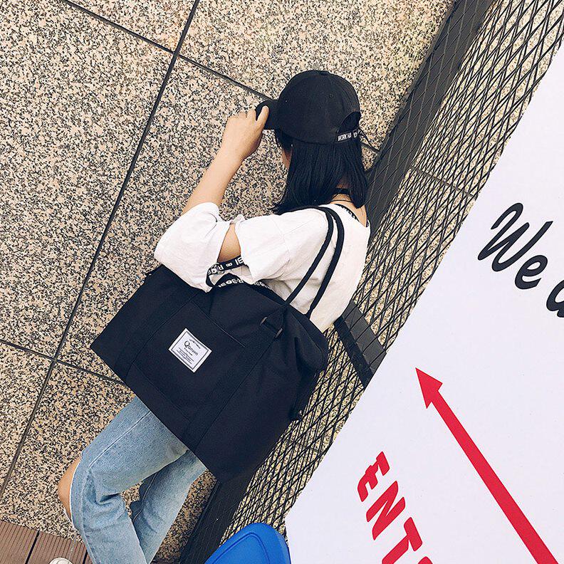 出差小男女韩版旅游包大容量潮短途旅行包手提行李袋简约轻便健身