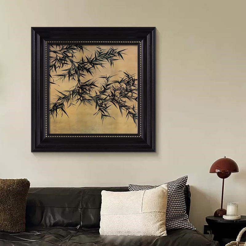 法式中古风客厅装饰画新中式美式复古餐厅背景墙玄关卧室挂画