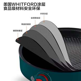 多功能烤肉锅一体韩式 不粘烤肉机家用小型烤串机电烤盘烧烤电烤炉