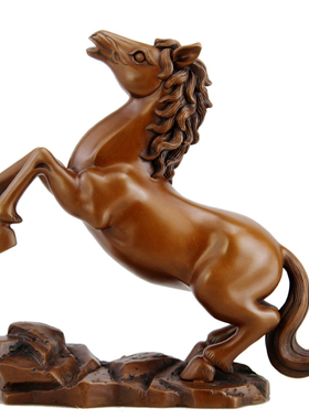 紫铜马摆件纯铜马到成功摆件商务礼办公桌装饰品桌面摆件送领导