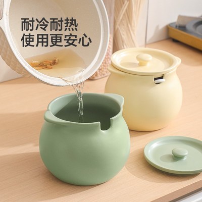 陶瓷猪油罐子家用耐高温带盖装荤油辣椒油专用的容器油壶储油坛子