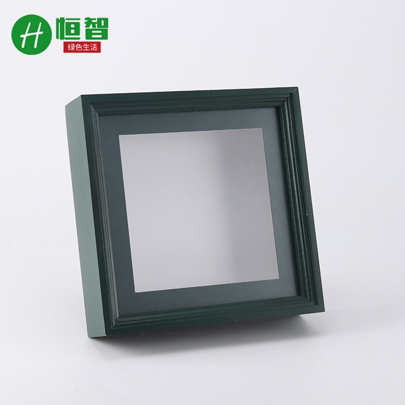 创意实木正方形中空相框装饰裱架2727摆台挂墙画框厂家图片