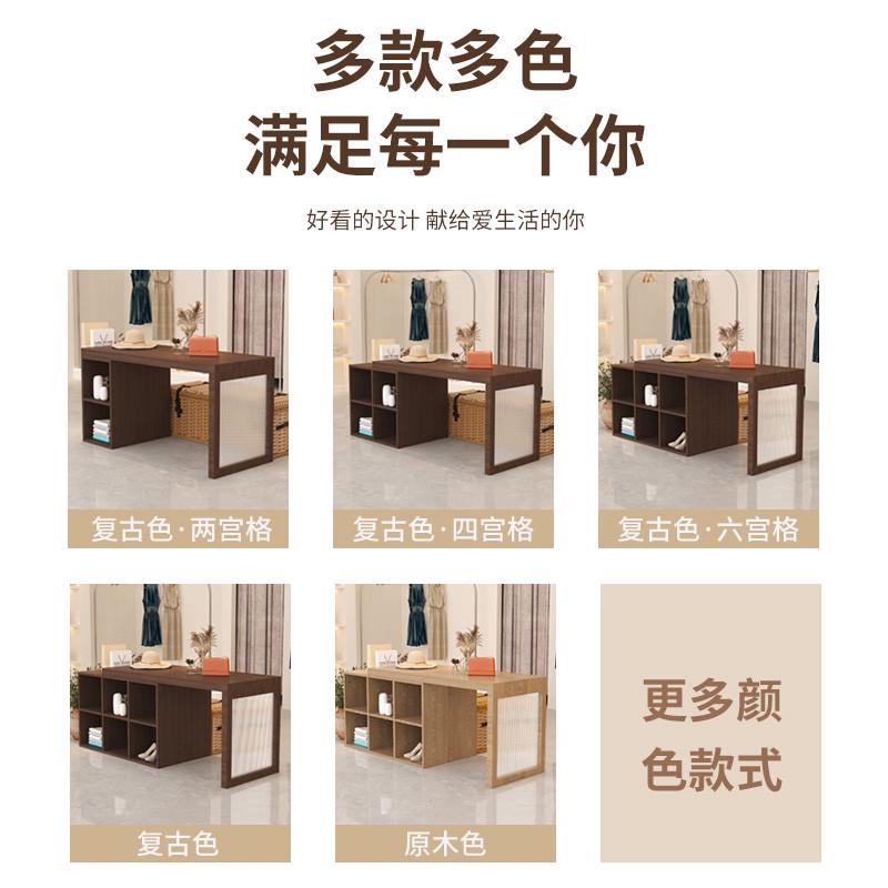 服装店收银台前台小型店铺中岛流水台烤漆展示柜陈列架可伸缩吧台