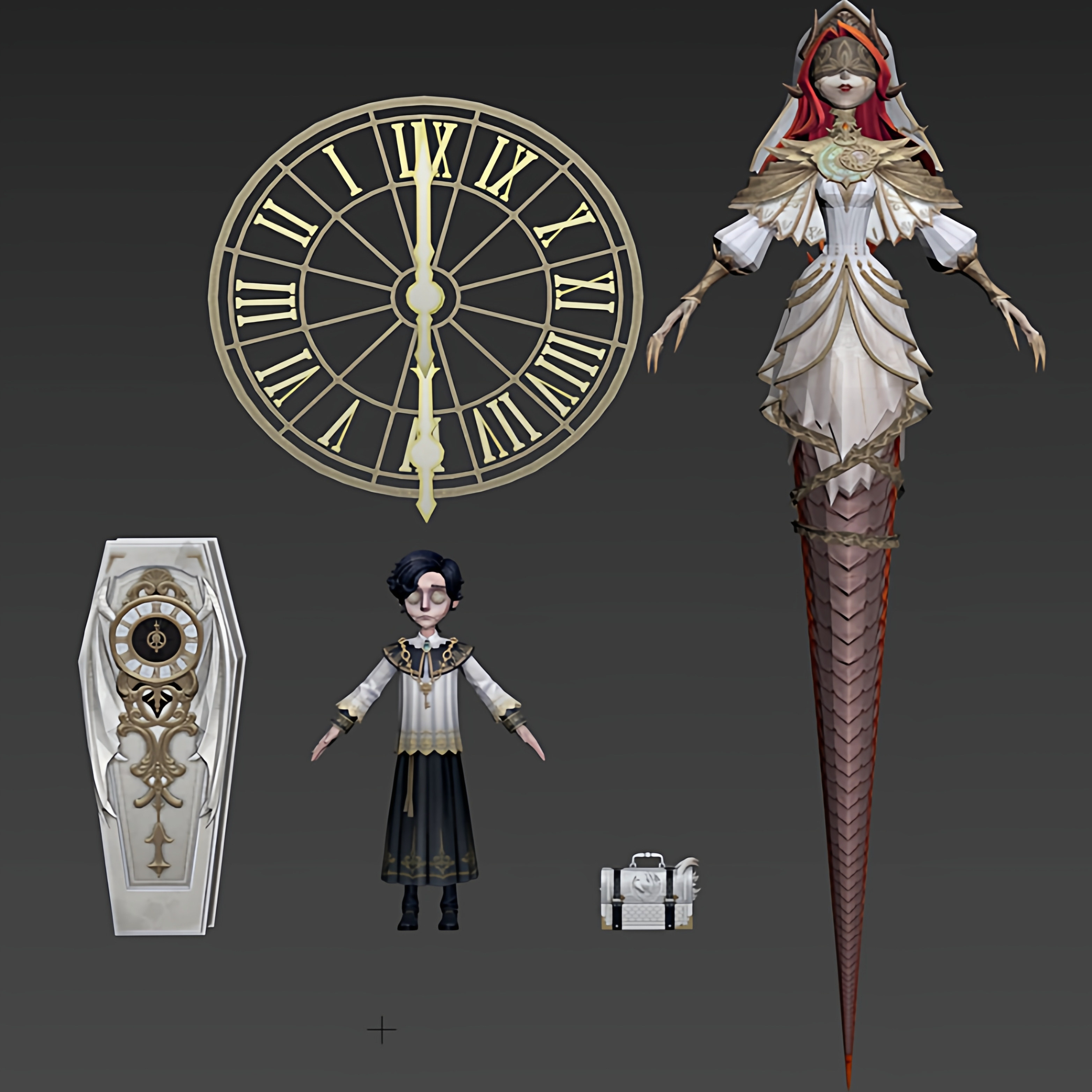 第五人格3d模型提取fbx,3dmax，obj