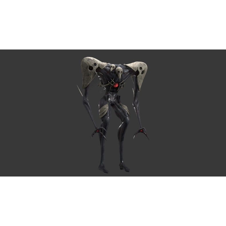 新世纪福音战士EVA第三使徒水天使高精度3d模型格式blender , fbx