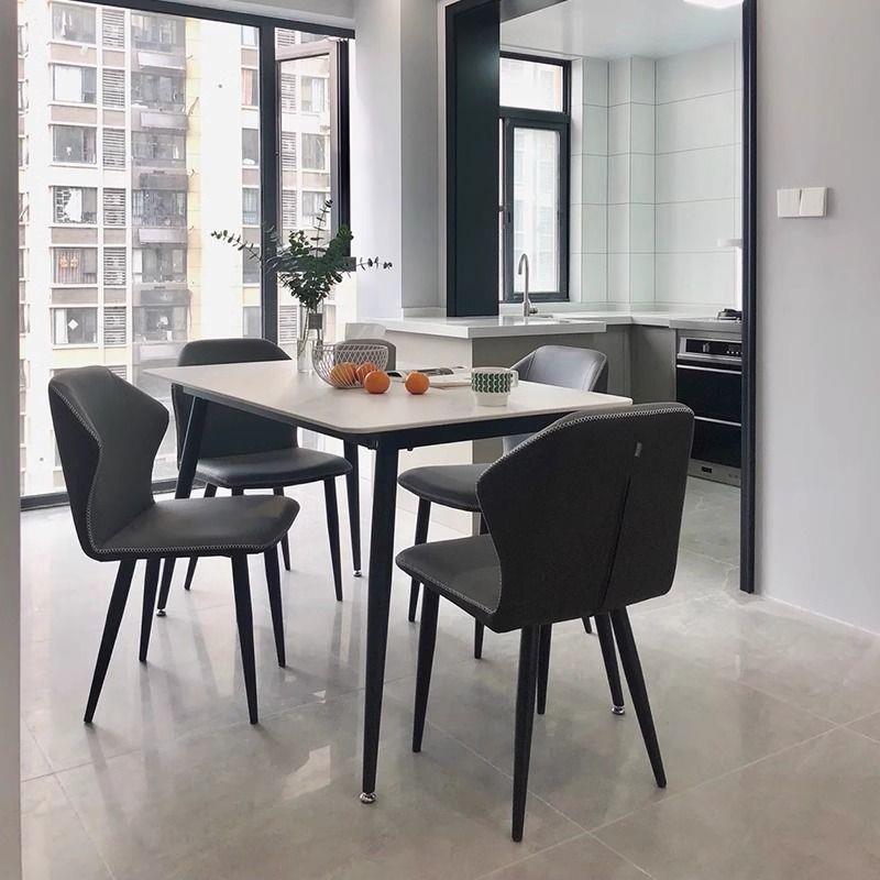 【折扣价】意式亮光岩板餐桌轻奢饭桌小桌子现代简约饭桌家用小户