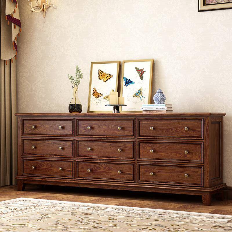 【折扣价】美式斗柜全实木五斗七斗八九斗柜卧室储物柜收纳柜客厅
