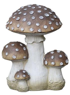 花园装饰庭院创意雕塑仿真蘑菇复古摆件园艺杂货民宿院子阳台布置