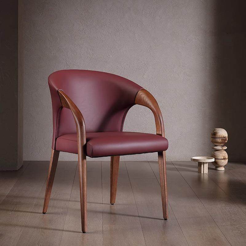 公羊椅雕刻版/中古风餐椅舒服久坐意大利设计师实木椅子