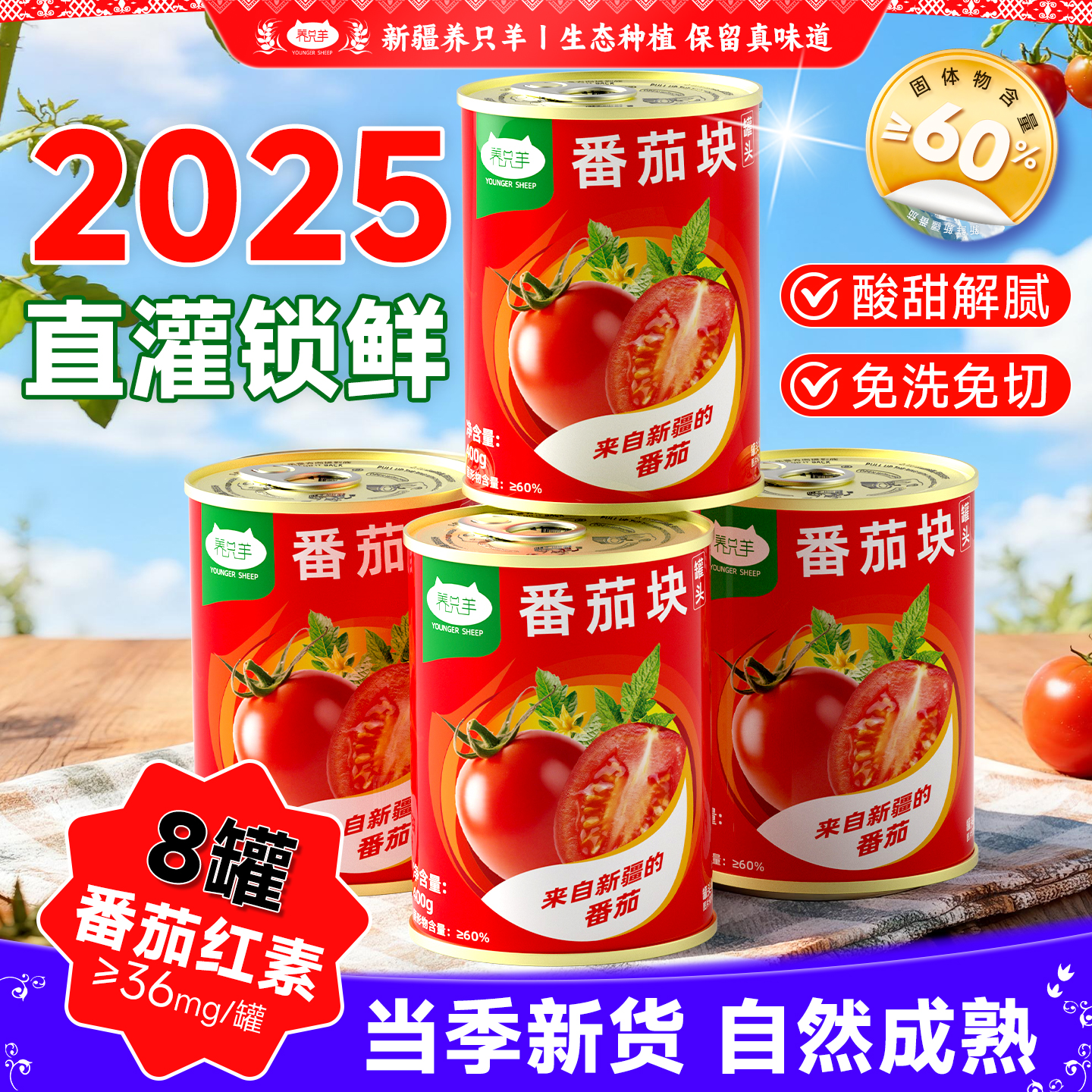 新疆番茄罐｜新疆直采｜番茄原味