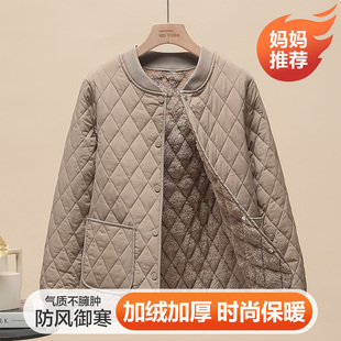 冬季 妈妈宽松显瘦加厚内胆外套青年教师棉衣小棉袄 羽绒棉服女短款