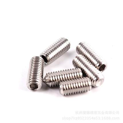 不锈钢内六角柱段凹端顶部平端紧定不锈钢平端紧定