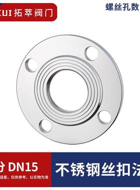 304不锈钢丝扣法兰内螺纹丝口牙锻打法兰6分1寸2DN2532405065