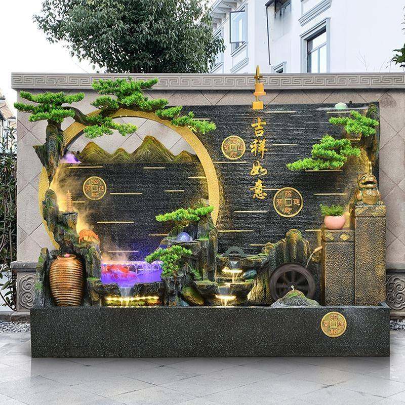 大假山流水喷泉别墅花园庭院阳台鱼池水景装饰水幕墙屏风隔断摆件,鲜花速递/花卉仿真/绿植园艺,其它园艺用品,淘宝优惠券,粉丝福利购,淘宝优惠卷