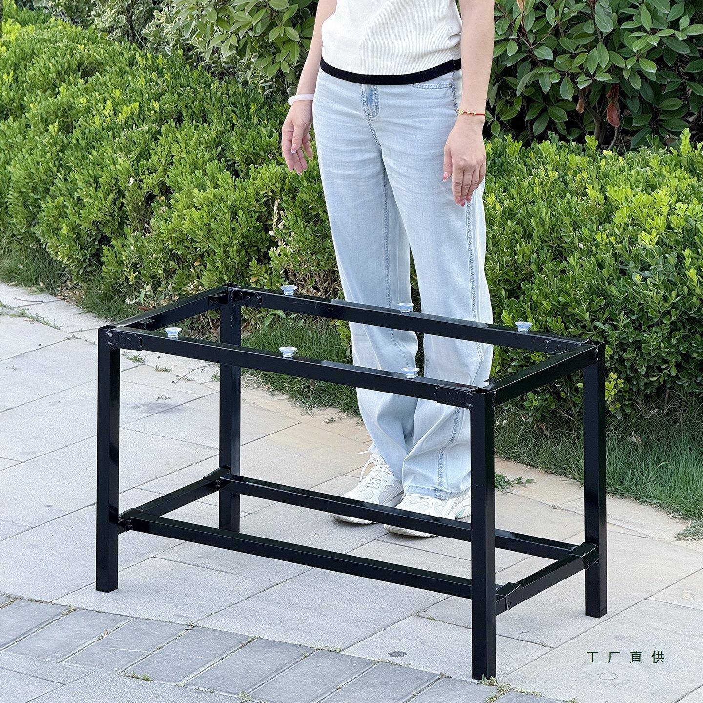 茶几腿支撑架长方形桌架子茶几支架底座餐桌腿饭桌子腿支撑架子