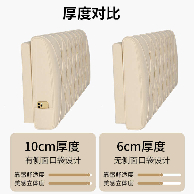 卧室定制靠背包欧式包可布软软靠垫床头新款靠垫床头艺榻榻米床头