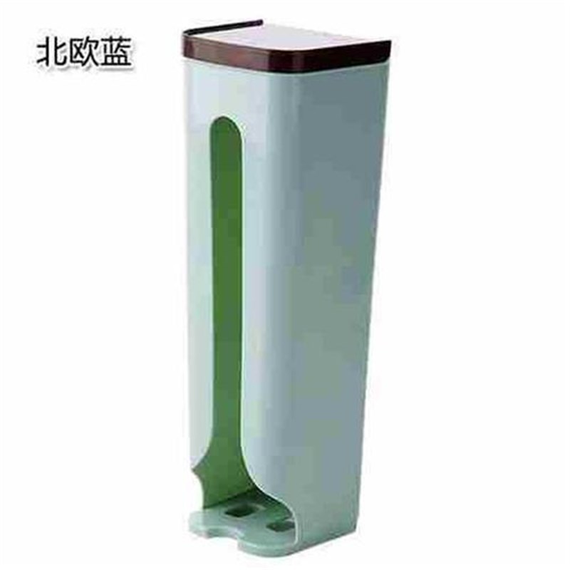 新品料袋装垃圾袋的收纳盒挂壁式壁挂厨房架朔料U袋收纳袋置物架