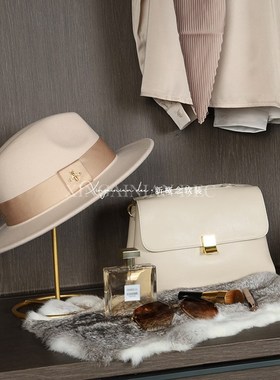 优雅女士衣柜样板房衣帽间摆件奶油风软装家居饰品摆件衣柜软装