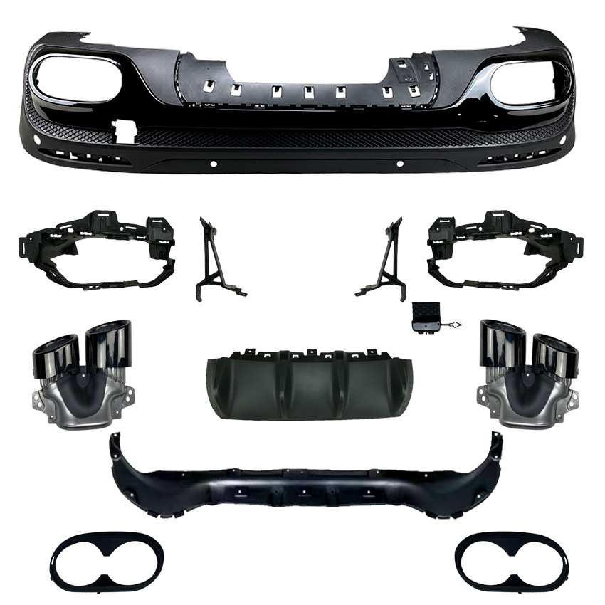 适用奔驰GLB X247 GLB180 200改GLB35 GLB45 AMG后唇尾唇尾喉改装