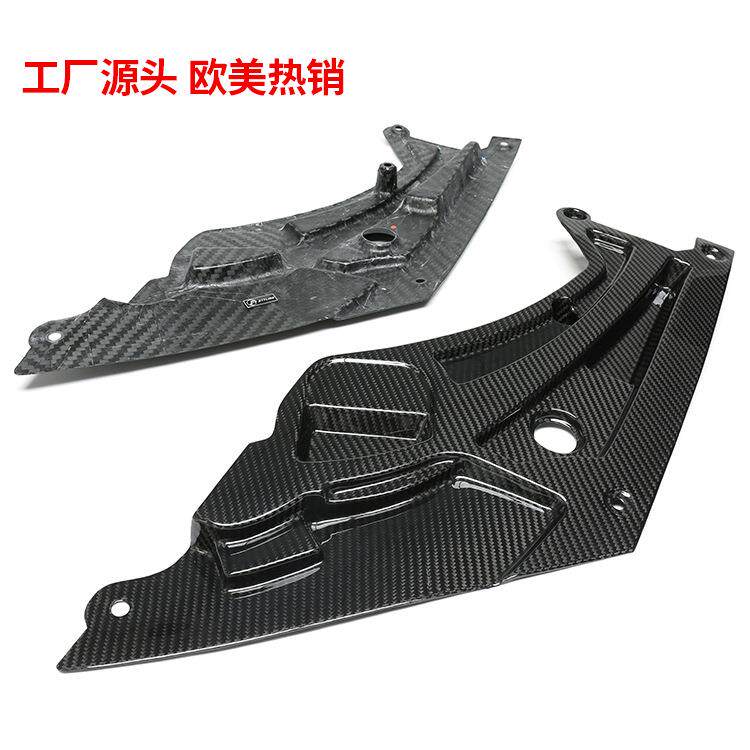 适用于宝马M3M4 G80G82改装碳纤维发动机舱护板灯眉上罩电池盖
