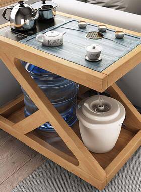 【折扣价】Tal全实木沙发边柜可移动小茶车角几茶几阳台喝茶茶桌