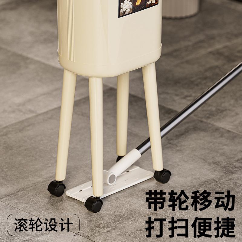 【折扣价】垃圾桶家用新款免弯腰高颜值高脚厨房按压式大容量带轮