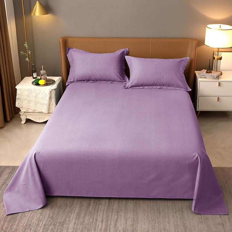 【折扣价】纯棉全棉A类磨毛加厚床单纯色秋冬单双人学生宿舍全棉