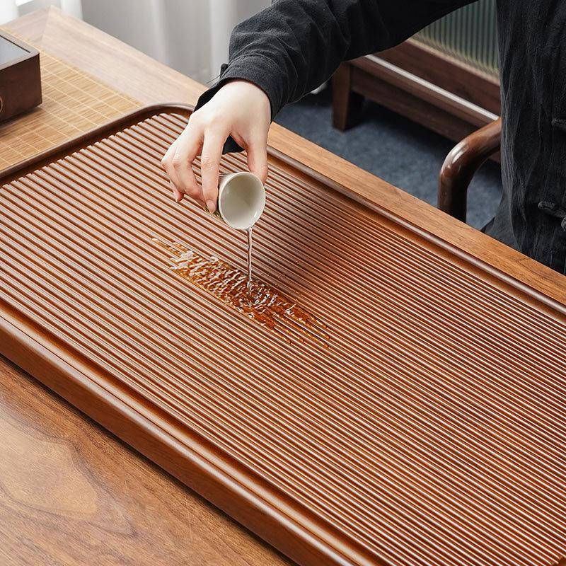【折扣价】甄选茶盘家用胡桃茶台轻奢高档大托盘茶具套装客厅茶几