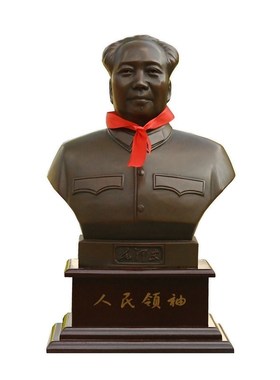 毛爷爷铜像封底雕塑像伟人纯铜紫铜半身摆像客厅办公室摆件