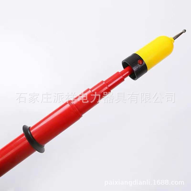 高压验电器GSSB-6KV声光报警伸缩式1米杆验电器派祥厂家