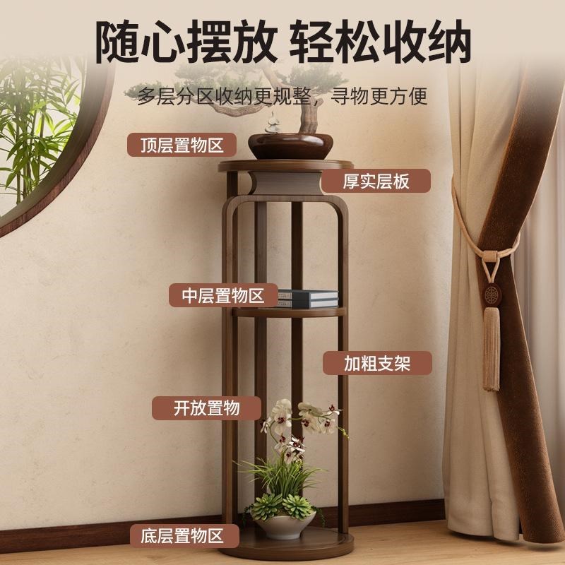 中式客厅玄关电视柜旁边落地摆件F轻奢大型装饰高级感创意置物