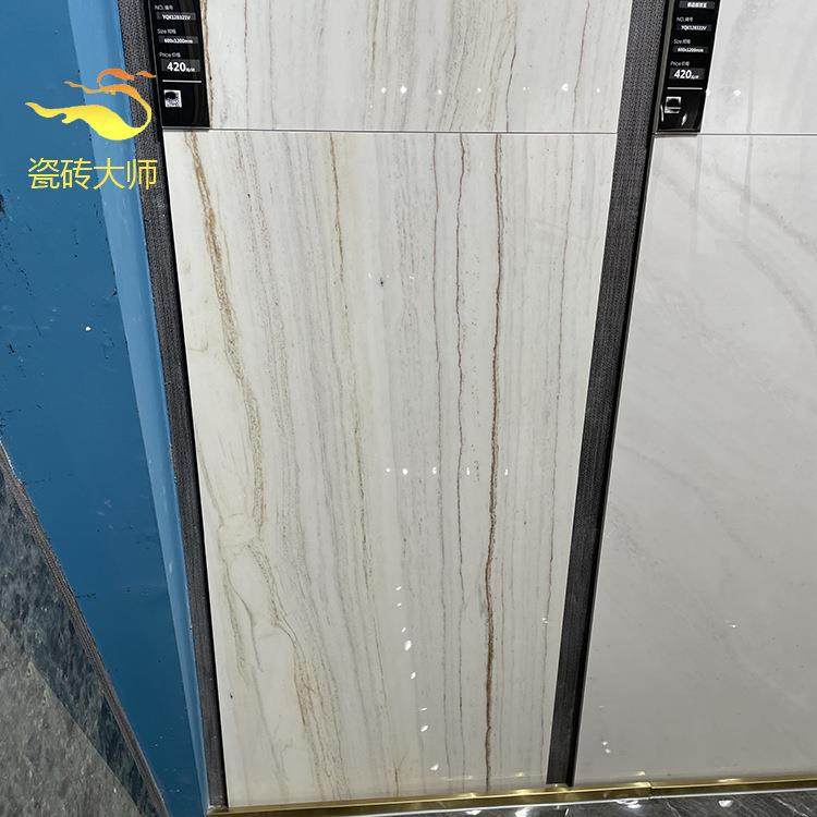 北欧瓷砖瓷抛白金沙客厅地砖600x1200米色简欧别墅地板砖厨卫墙砖