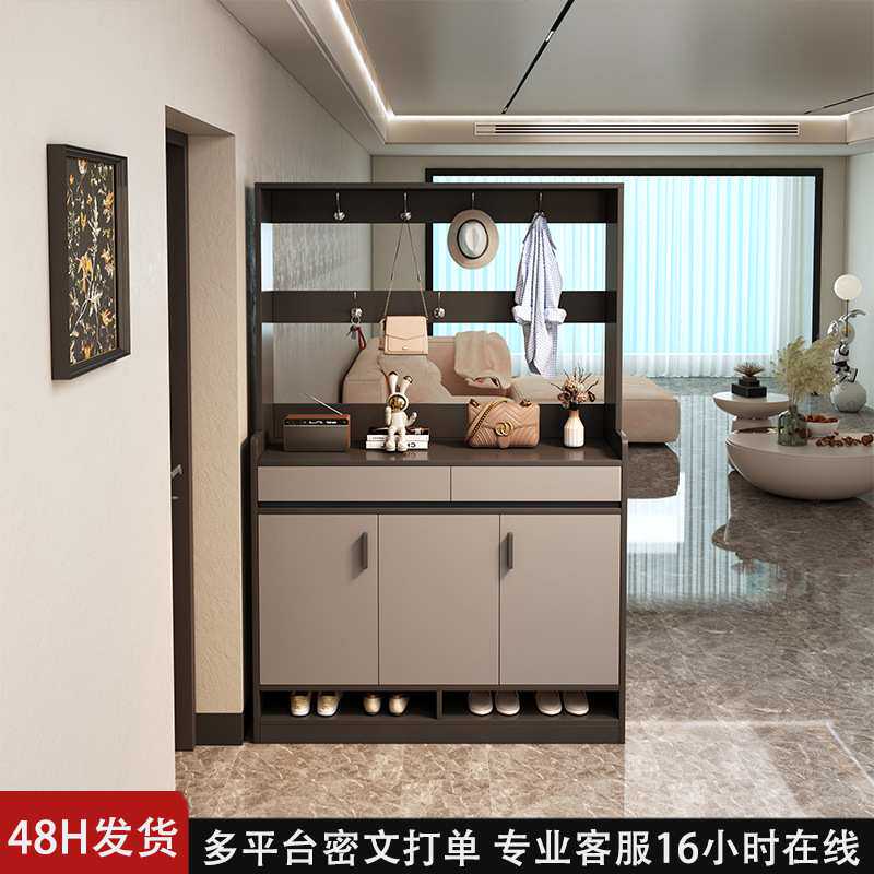 入户玄关柜客厅隔断置物架入门玄关隔断屏风柜鞋柜收纳柜一体靠墙