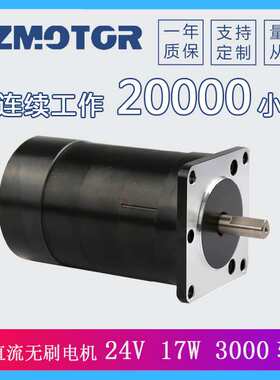厂家直销 57直流无刷电机 57BLY45-230 24V 3000转 17W自动化设备