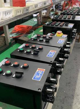 LCZ8050防爆防腐挂式操作柱 黑色塑壳防爆防腐按钮配电箱