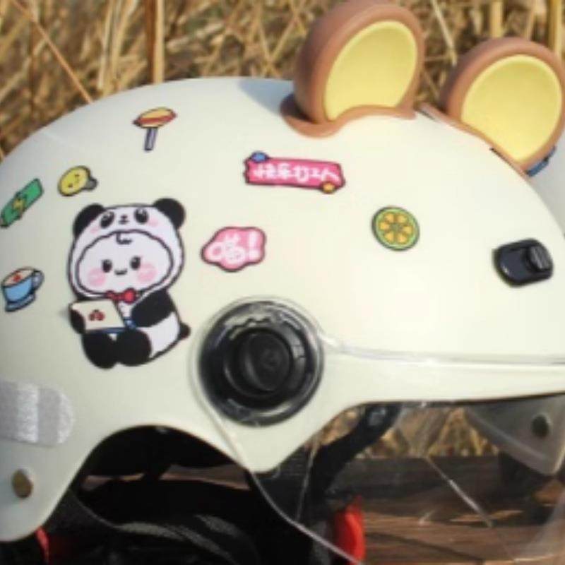 新国标3C认证儿童电动车亲子款骑行安全帽幼童可调节轻便耐摔半盔