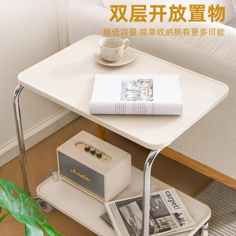 【折扣价】边桌小茶几可移动客厅沙发边几角几滑轮迷你茶桌简约卧