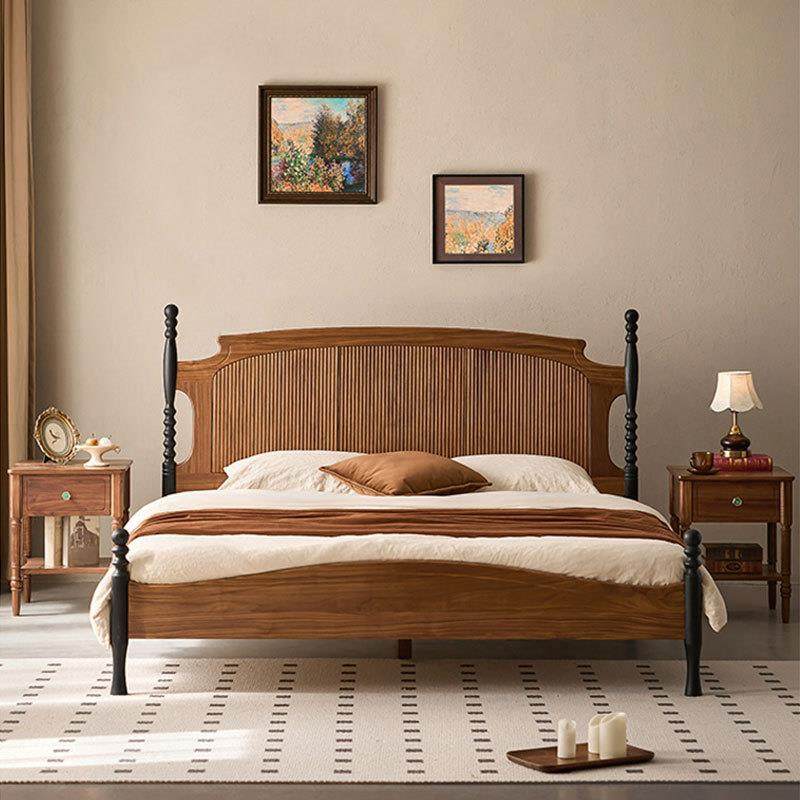 法式樱桃木实木复古双人床北美黑胡桃木中古风1米8小户型主卧家具,鲜花速递/花卉仿真/绿植园艺,割草机/草坪机,淘宝优惠券,粉丝福利购,淘宝优惠卷