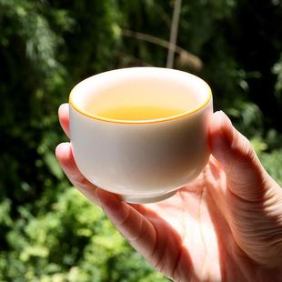 创意个性汝窑白单杯主人杯大禅定茶杯汝窑品茗茶盏茶具个人杯子