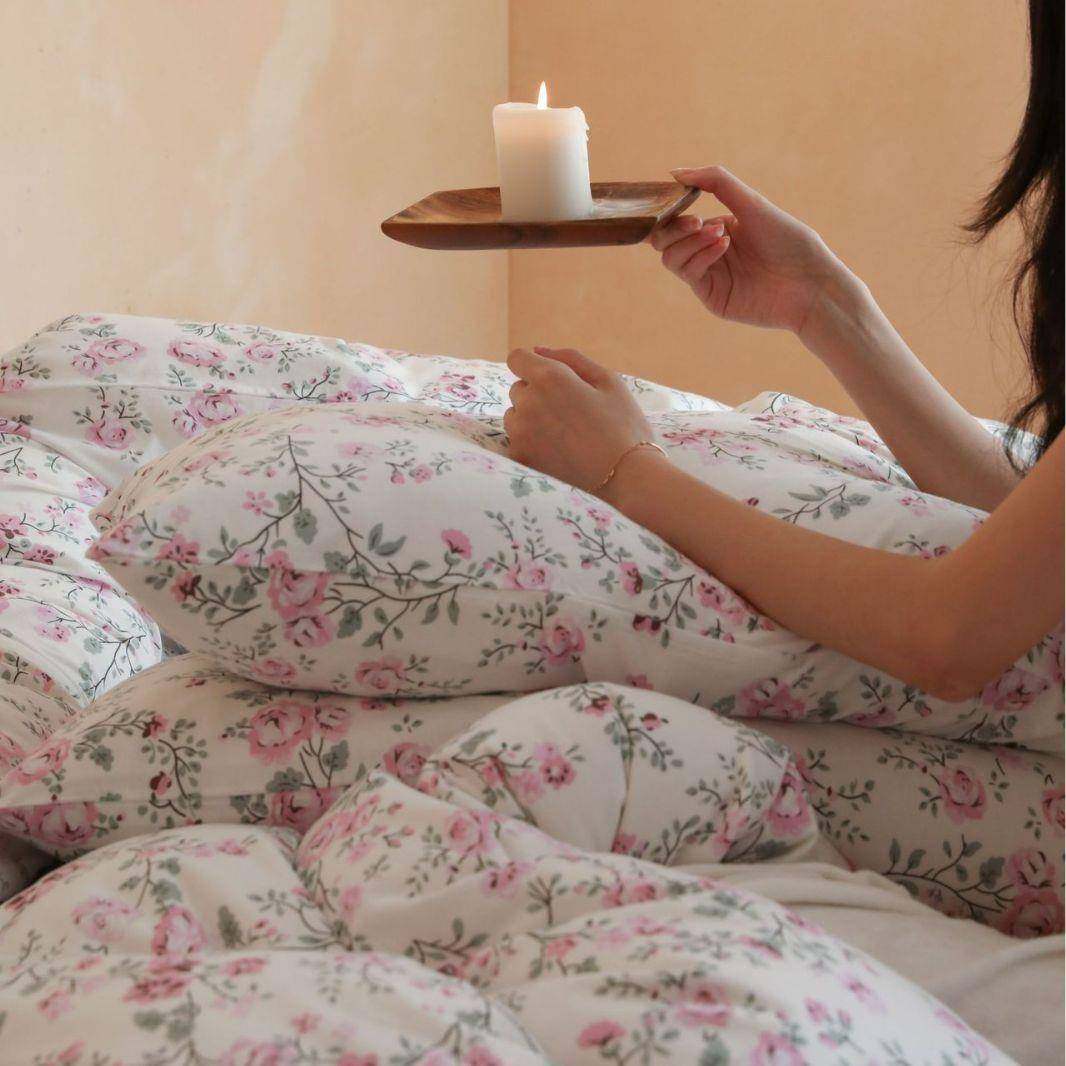 小清新浪漫碎花四件套纯棉透气保暖四季通用床上套件可水洗套件