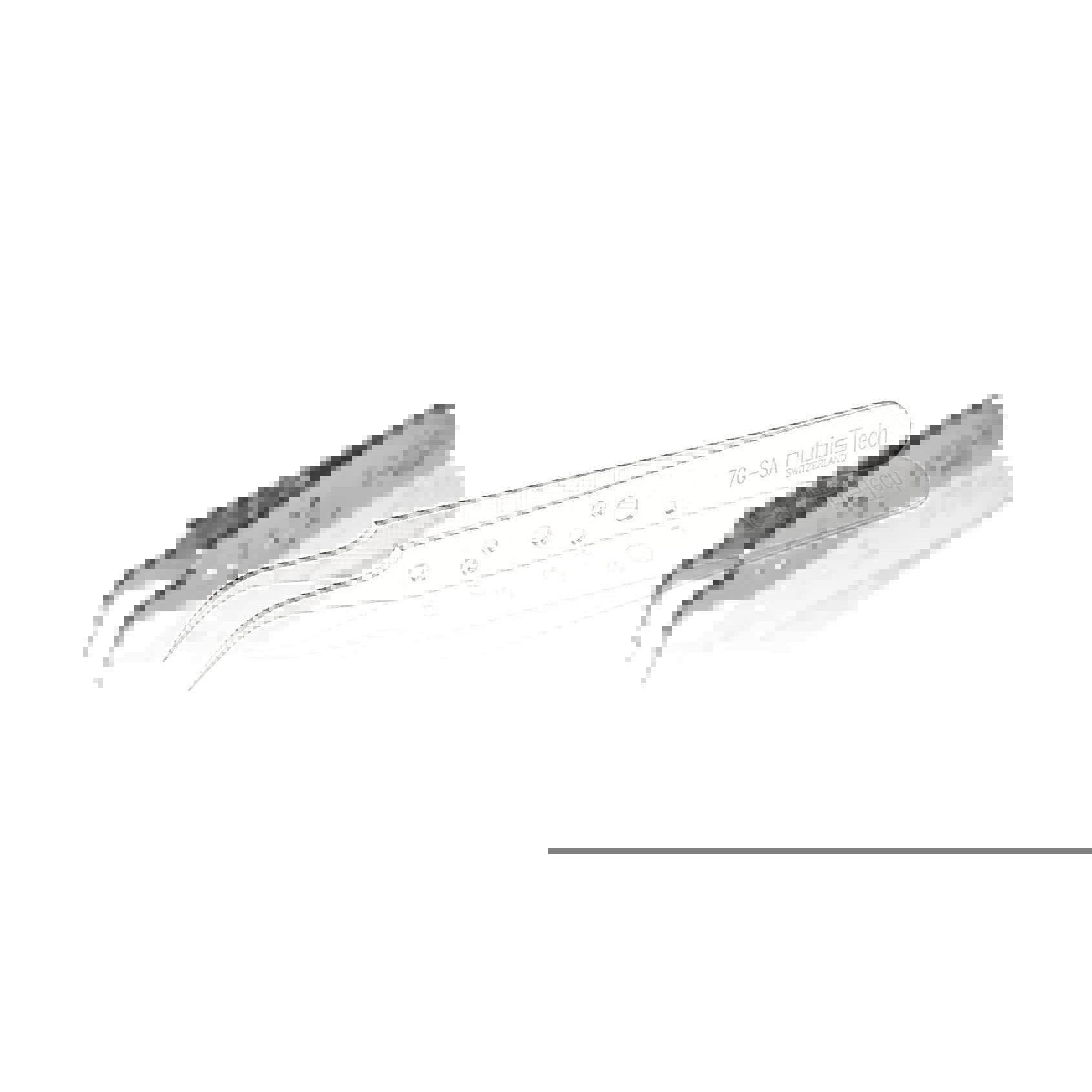 瑞士Rubis镊子7G-SA防滑手柄不锈钢尖头镊子微电子弯头组装镊子