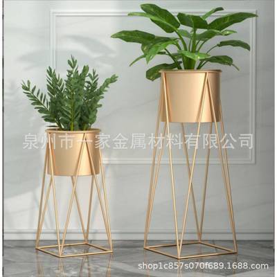 客厅花架铁艺落地式花盆架室内铁艺爬藤花架阳台简易绿植绿萝植