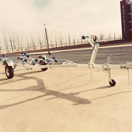 小型游艇拖车船用拖挂车摩托艇拖车YH580可调牵引型冲锋舟拖车