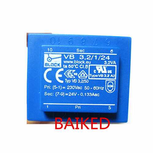 德国BLOCK VB 3,2/1/24 3,2VA ta50C CI.B 变压器 VB 3.2/1/24