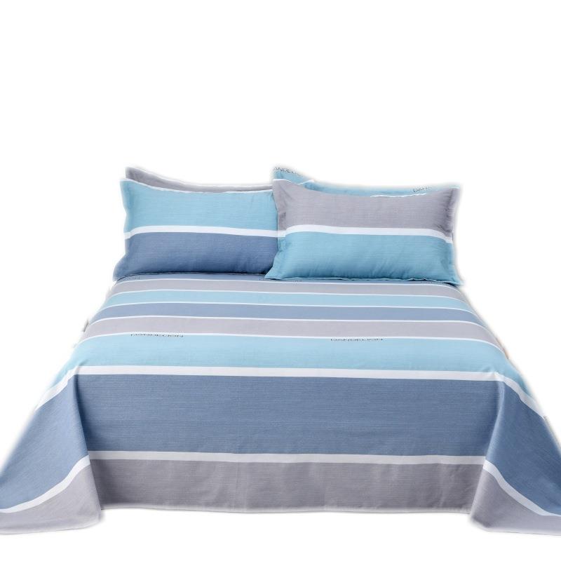 纯棉床单单件100单人学生宿舍1米2三件套双人床200230250雁冰