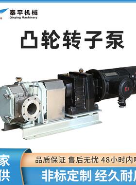 不锈钢304/316L凸轮转子泵双端机封化工泵防爆油泵QP120M