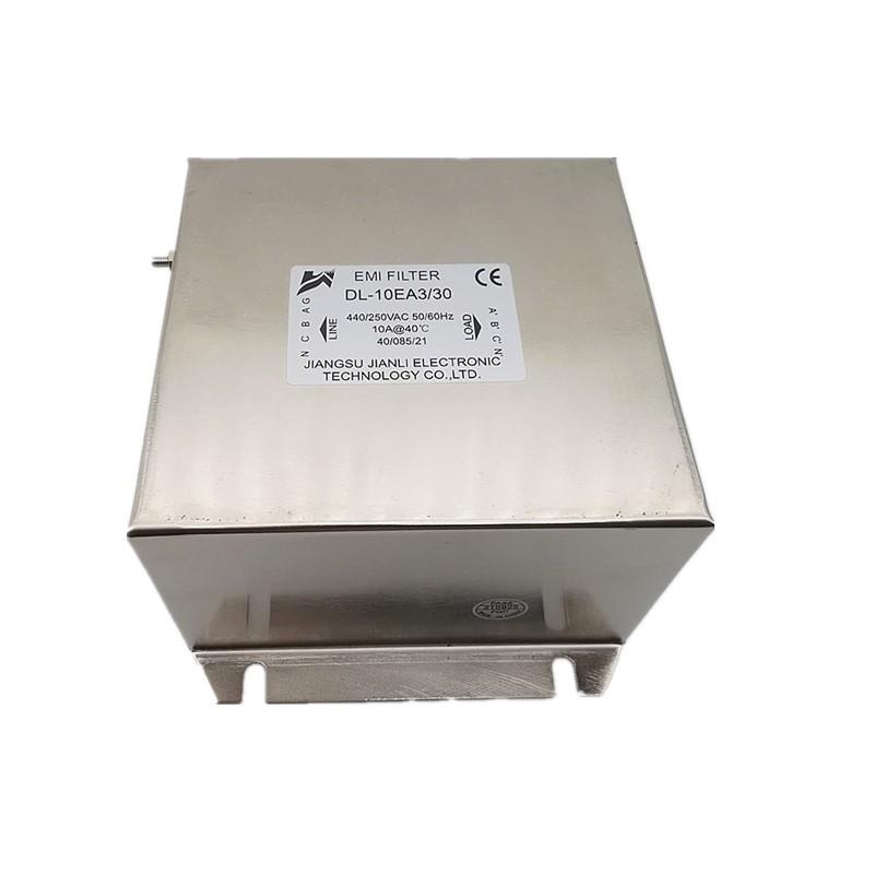 坚力三相四线电源滤波器DL-10EA3-3010A端子型DL-10EA滤波器