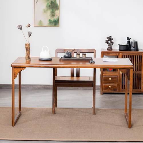 0J阳台茶桌椅组合实木家用茶台新中式客厅茶几现代简约小户型泡茶