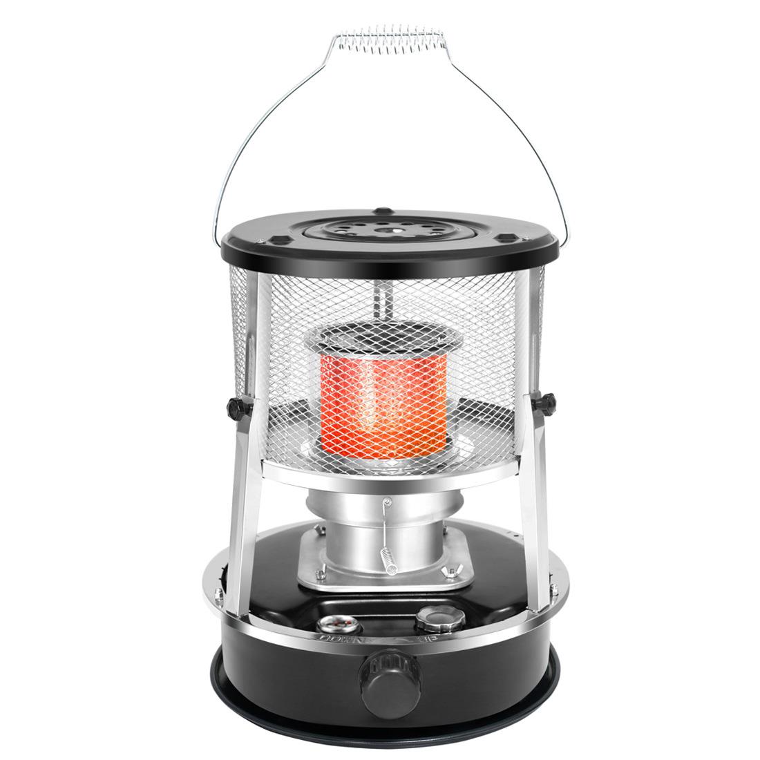 玻璃烟筒煤油炉可调节升降户外野营煤油炉家用室内柴油煤油取暖器