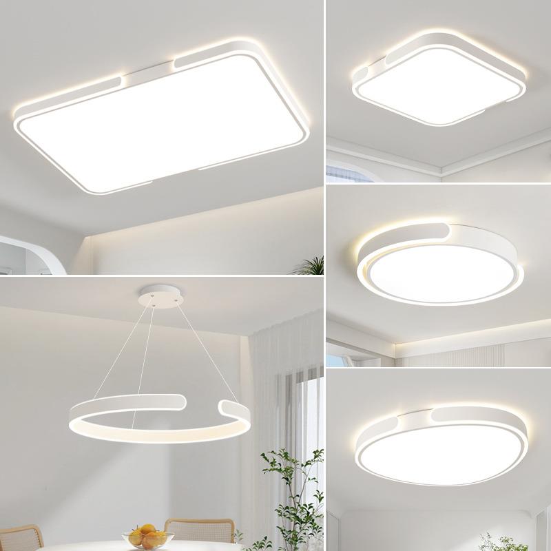 客厅吸顶灯2025新款现代简约大气长方形大灯广东中山灯具全屋套餐